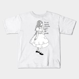 The most important relationship in your life is with yourself Kids T-Shirt